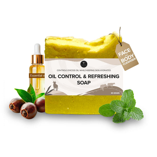 Oil Control & Refreshing Soap (Menthol + French Green Clay + Peppermint)