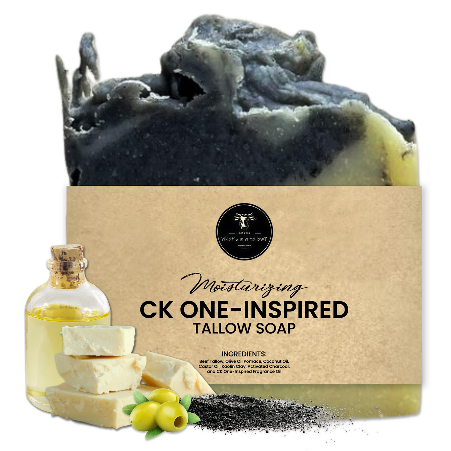 Moisturizing CK One-Inspired Tallow Soap
